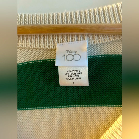 Disney 100 Retro Reimagined Rainbow Stripes Mickey Mouse Cardigan - Size Large - Picture 5 of 5